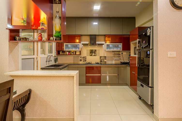 Multi-colored Kitchen at Sumadhura Silver Ripples