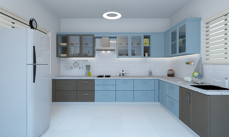 L-Shaped Modular Kitchen Designs