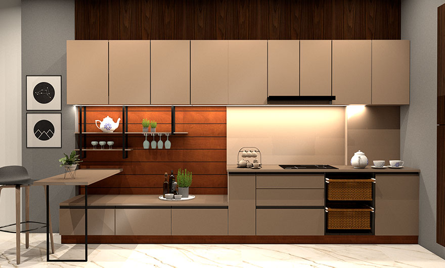 Straight Kitchen Designs